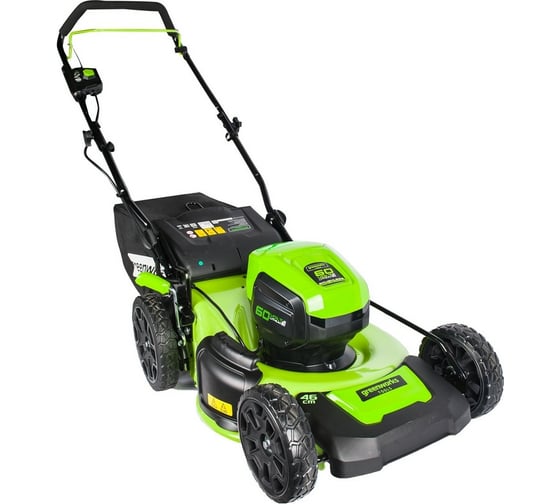 Аккумуляторная газонокосилка GreenWorks GD60LM46HPK4 60V 2502807UB
