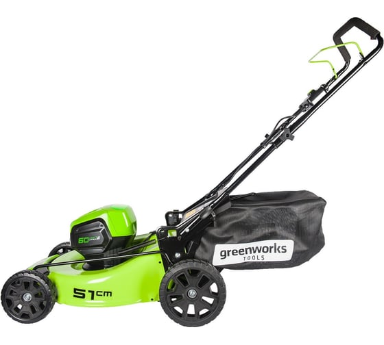 Аккумуляторная газонокосилка GreenWorks GD60LM51HPK4 60V 2502707UB