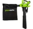 Аккумуляторный воздуходув-пылесос GreenWorks GD40BVK3 40V 24227UE 1