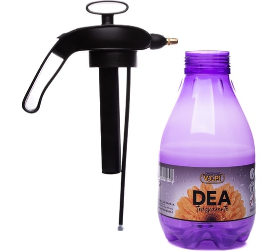 Ручной помповый опрыскиватель с прозрачным баком Volpi originale dea 4470T
