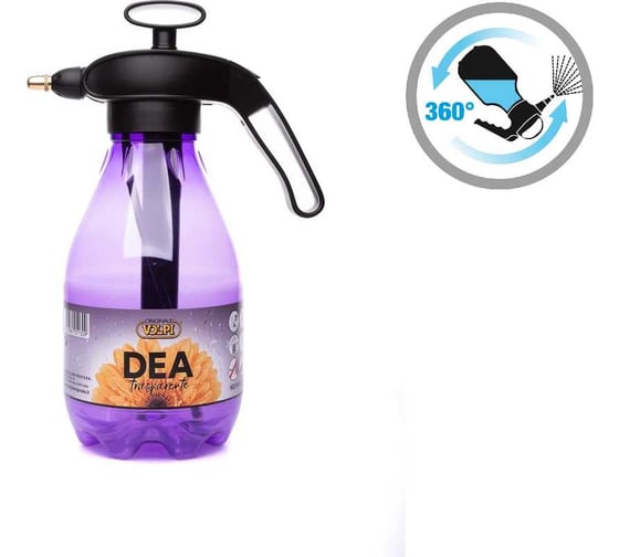 Ручной помповый опрыскиватель с прозрачным баком Volpi originale dea 4470T