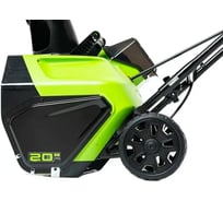 Аккумуляторный снегоуборщик GreenWorks 60V, 51 см, бесщеточный, c 1хАКБ 4АЧ и ЗУ 2602907UB