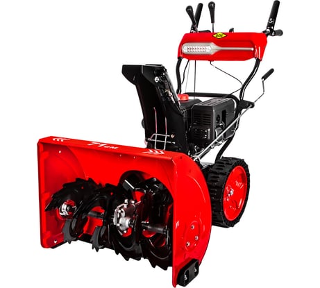 Бензиновый снегоуборщик DDE ST7071E (7,0 л.с., ширина 71 см, скор. +6/-2, кол. 14", эл. старт, фара, управление на панели) 798-485