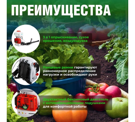 Ранцевый бензиновый опрыскиватель ECO PS-471 EC1568-4