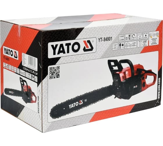 Цепная бензопила YATO 2.45 л.с YT-84901