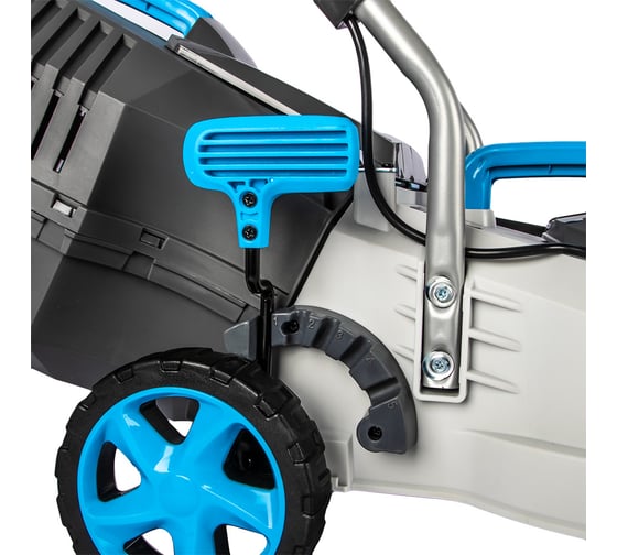 Аккумуляторная газонокосилка DDE BlueTech LMB 3340 (ширина 33 см, высота 25 - 70 мм, сборник, без ЗУ и АКБ) 909-280
