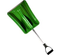Пластиковая автомобильная лопата ООО Агростройлидер 240x300 мм цветная с оцинкованной планкой с алюминиевым черенком и v-ручкой в сборе СНЕГ-01.29.31
