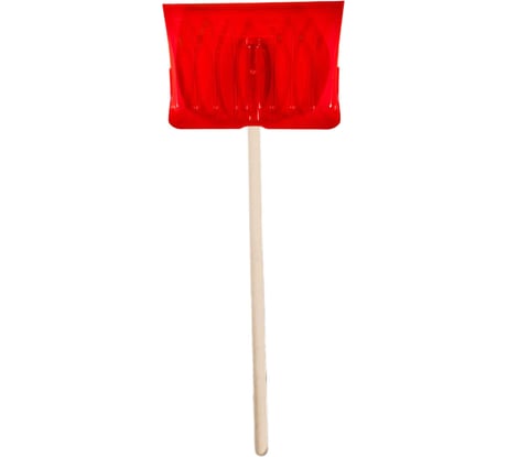 Лопата поликарбонатная ООО Агростройлидер №2 510x370мм с деревянным черенком 1200мм в сборе СНЕГ-02.02.1