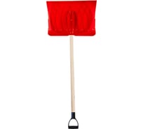 Лопата поликарбонатная ООО Агростройлидер №2 510x370мм с деревянным черенком и v-ручкой в сборе СНЕГ-02.02.11