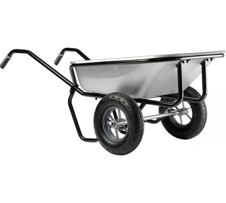 Двухколесная тачка Haemmerlin cargo twin 160 mg grr оцинкованный кузов, пневмо колеса-подшипник (4092) 306225701