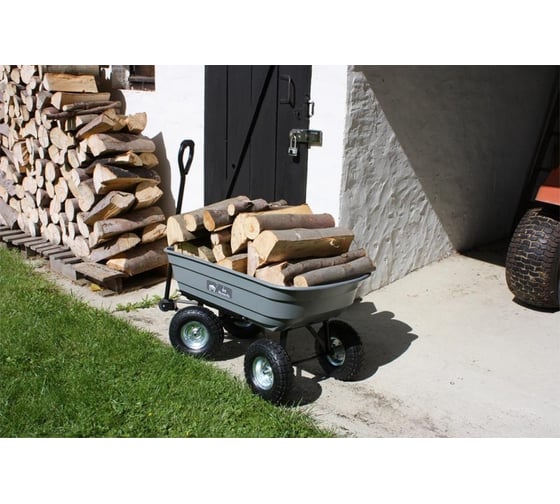 Тележка Haemmerlin 4x4 garden trolley полипропиленовый кузов, пневмо колеса 320062001