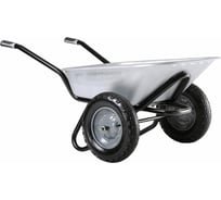 Двухколесная тачка Haemmerlin clipso excellium 100 twin оцинкованный кузов, пневмо колеса-втулка (4090 xg) 308204201