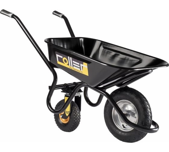 Тачка Haemmerlin с выдвигающимся дополнительным колесом roller 100 л окрашенный кузов, пневмо колесо-втулка 305580200