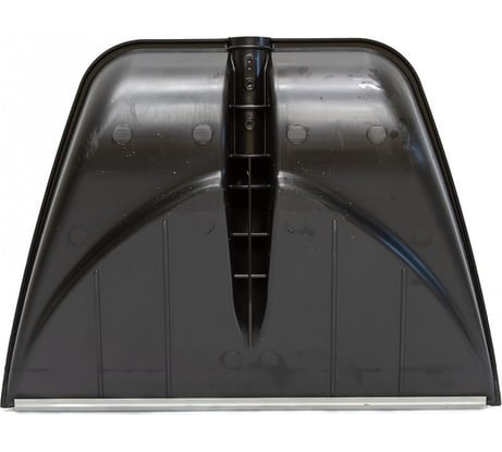 Снеговая лопата ЛЕТО пэт профи алюминиевая планка 555x410мм, d универсальная черная без черенка 5738