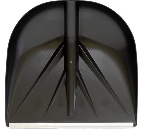 Снеговая лопата ЛЕТО пэт санта алюминиевая планка 420x400 мм d32мм черная без черенка 4972