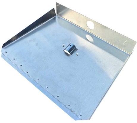 Лопата ООО ПК Тандем-АГРО ЛА-3б алюминиевая с планкой, 460x300 мм, раскрой 500x375 мм, 1.5 мм, без черенка 4670016432827