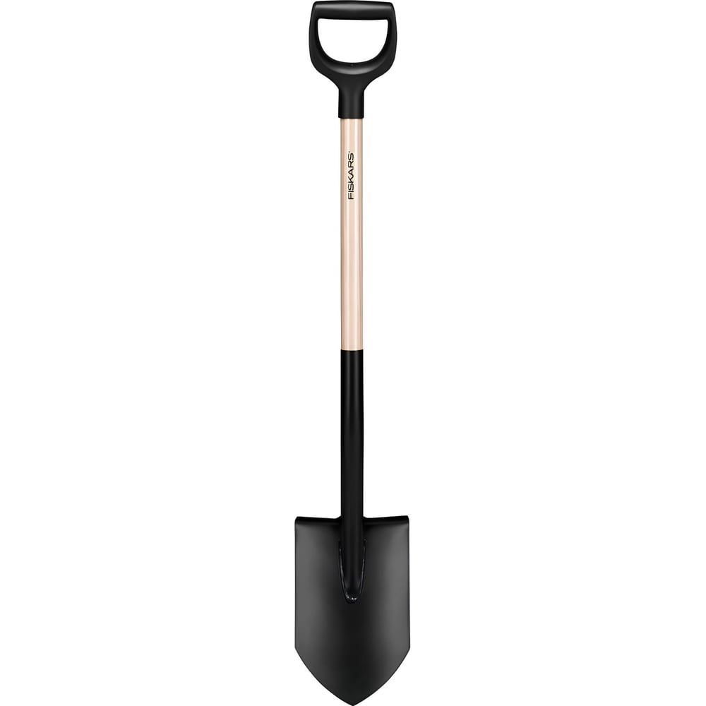 Лопата штыковая с деревянной ручкой Solid Fiskars 1066721: цена ...