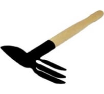 Комбинированная мотыжка ЗМИ лепесток, прямой зуб, деревянная ручка 57