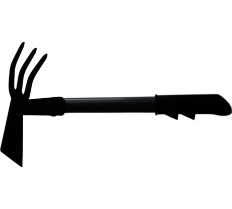 Комбинированная мотыжка ЗМИ лопатка, прямой зуб, металлическая ручка 51