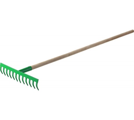 Садовые грабли с черенком РОСТОК 12 прямых зубцов 421901-12
