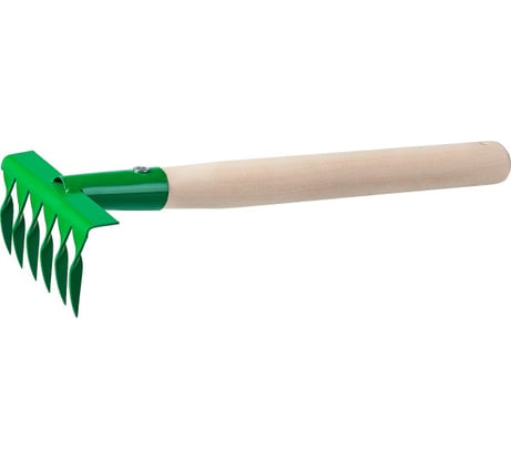 Садовые грабельки РОСТОК 6 витых зубцов, 120x62x405 мм 39611