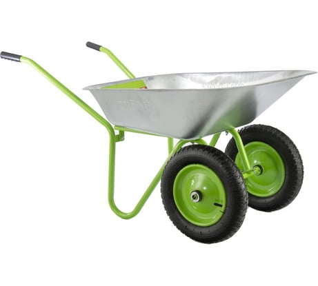 Садовая тачка двухколесная облегченная, объем 65 л СИБРТЕХ 689625
