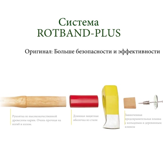 Колун OCHSENKOPF OX 638 H-3509 ROTBAND-PLUS 1881353