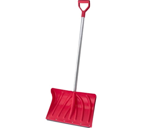 Снеговая углубленная лопата 500x335мм ударопрочный пластик, стальная планка с ребром жесткости и V-образной ручкой Gigant AVG-13