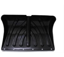 Снеговая лопата CARBOLUX ПП-6 черная с усиленной стальной оцинкованной планкой на заклепках 50008