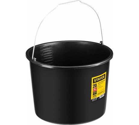 Строительное пластмассовое ведро 20 л, STAYER 06083-20_z01