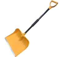 Снеговая лопата ЛЕТО п/эт Снежная королева (алюминиевая планка, алюминиевый черенок 75см, ручка, быстрая сборка) 445x330мм 26046