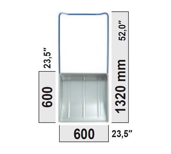 Скрепер Rusconnect Ilzm60 strongman 60 600х600х1320 мм 612042