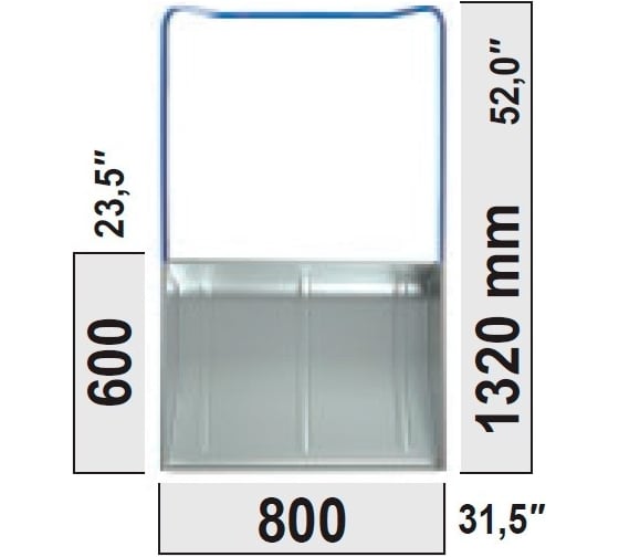 Скрепер Rusconnect Ilzm80 strongman 80 800х600х1320 мм 612043