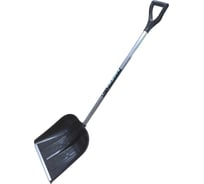 Снеговая лопата ЛЕТО белый медведь полиэтилен ал.планка, ал.черенок, ручка 410x415мм 24677