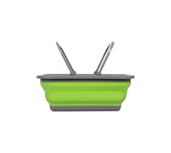 Пластиковая складная корзина BRADEX с 2 ручками 9л, зеленая TD 0532