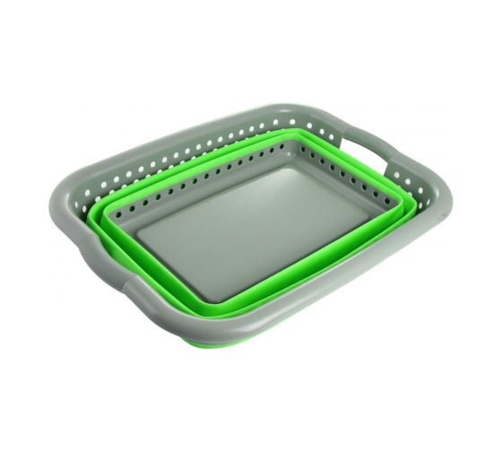 Складная большая корзина BRADEX 37л, зеленая TD 0537