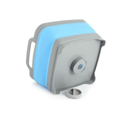 Пластиковая складная корзина-раковина с ручками BRADEX 9л, синяя TD 0539