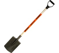 Совковая лопата с алюминиевым черенком KAM-tools ПРОФ рельс. сталь 007137