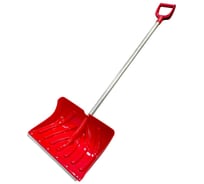 Пластмассовая лопата с оцинкованной планкой ООО ПК Тандем-АГРО КРЕПЫШок средний, 500x335мм, цветная, с ребрами жесткости, тулейка d=32мм, с алюминиевым черенком 1000мм и V ручкой 4670016436092