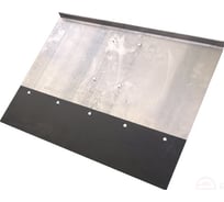 Усиленная лопата ООО ПК Тандем-АГРО Подруга дворника, 500х400мм, планка 120 мм изготовлена из стали, толщиной 1.5 мм + доп накладка 250х140х1.5 мм на болтах, крепление нижнее 4670016434982