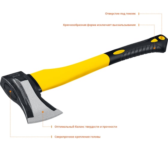 Топор-колун Stayer FIBERGLASS 1.5 кг 380 мм /голова 1 кг/ 20623-10_z01