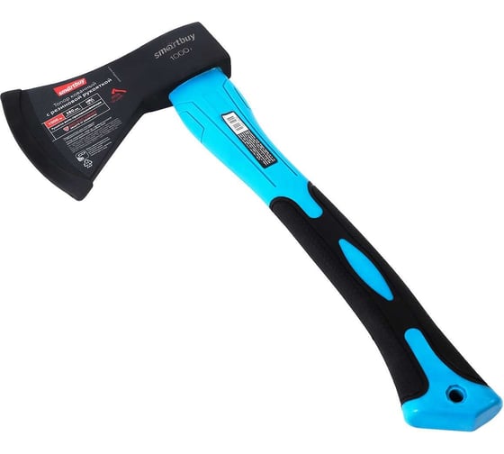 Кованный топор Smartbuy tools 1000 г, с фиберглассовой резиновой рукояткой SBT-AX-1000p2