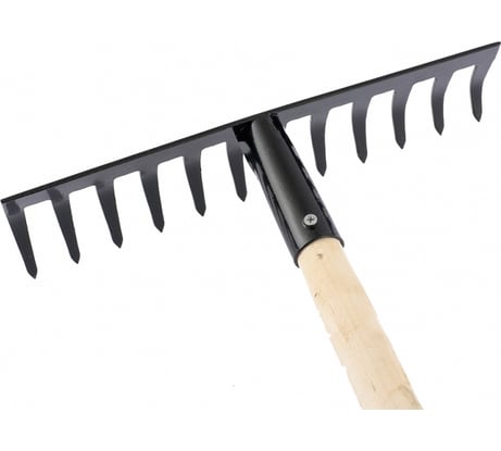 Витые грабли СИБРТЕХ 12 зубьев, 300 мм, с черенком 61744