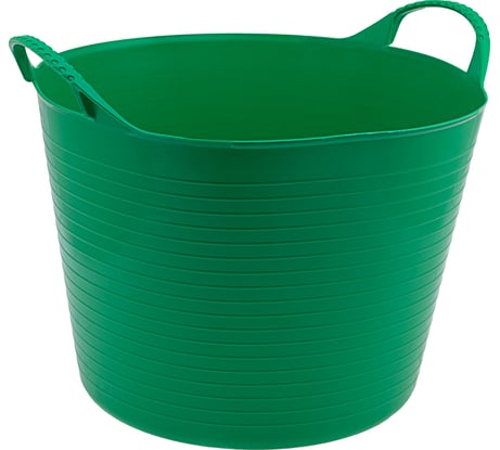 Гибкое сверхпрочное ведро СИБРТЕХ 40л, зеленое 67506