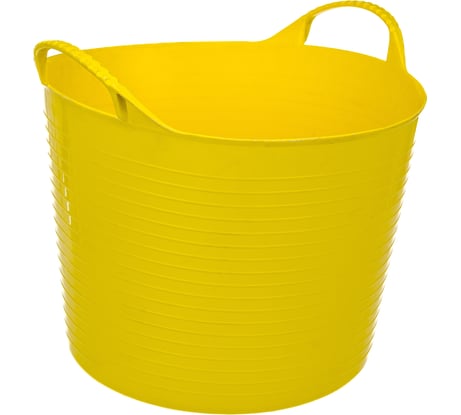 Гибкое сверхпрочное ведро СИБРТЕХ 40л, желтое 67507