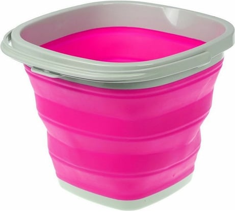 Складное ведро BRADEX квадратное, 10л, розовое TD 0556