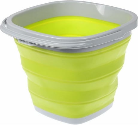 Складное ведро BRADEX квадратное, 10л, зеленое TD 0557