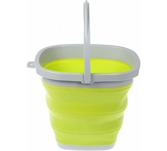 Складное ведро BRADEX квадратное, 10л, зеленое TD 0557