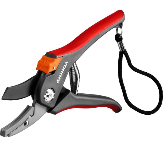 Секатор GRINDA G-28 с двухкомпонентными рукоятками, контактный, 205мм 8-423203_z02
