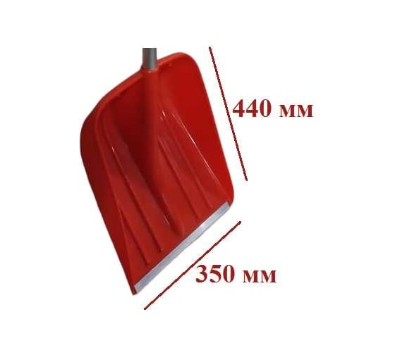 Снеговая лопата LWI Кронос 350x440 мм, красная LWI-Л11
